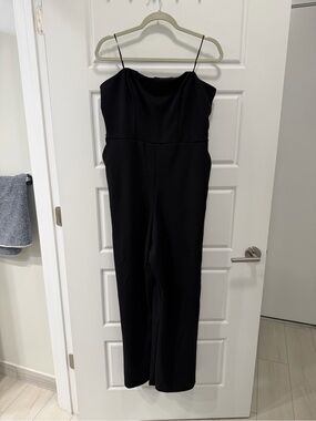 Express Black Strapless Jumpsuit